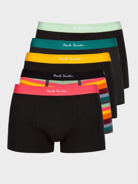 Paul Smith 'Artist Stripe' Mixed Boxer Briefs Five Pack