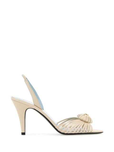 Valentino Valentino Garavani Women Ivory Leather Royal Sandals