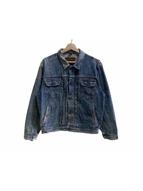 Other Designers Vintage Wrangler Distressed Trucker Denim Jacket