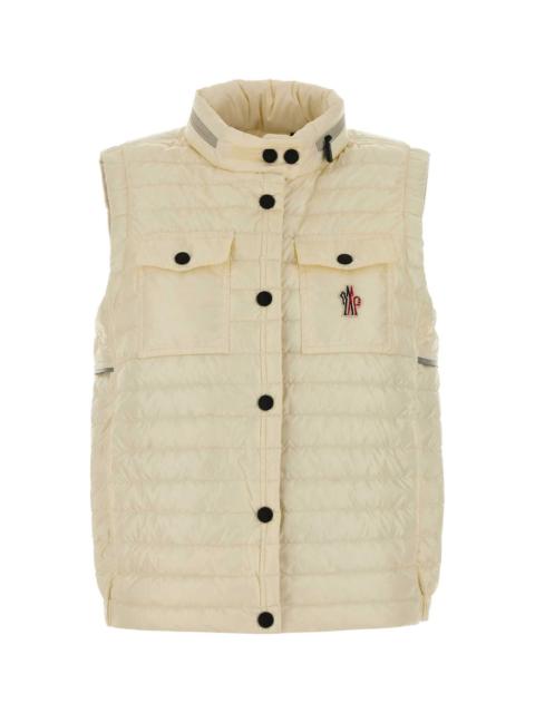 Moncler Grenoble Moncler Grenoble Women Cream Nylon Gumiane Down Jacket
