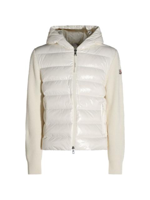 Moncler Moncler Men Wool And Nylon Padded Cardigan