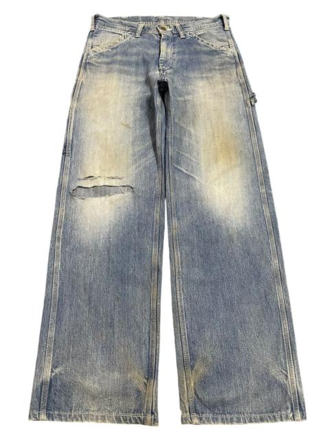 Other Designers Vintage Lee Union Made Mud Faded Wash Carpenter Baggy Jeans