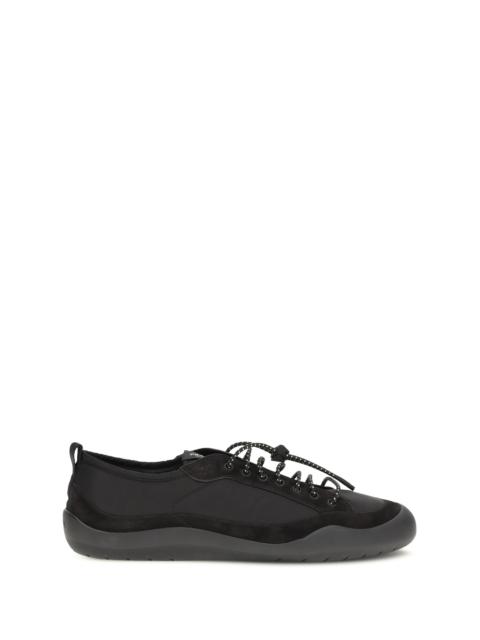 Prada Prada Men Leather And Fabric Sneakers