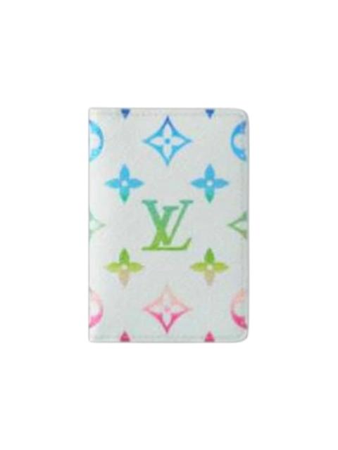 Louis Vuitton Louis Vuitton Pocket Organizer Monogram Iridescent Gradient Grey