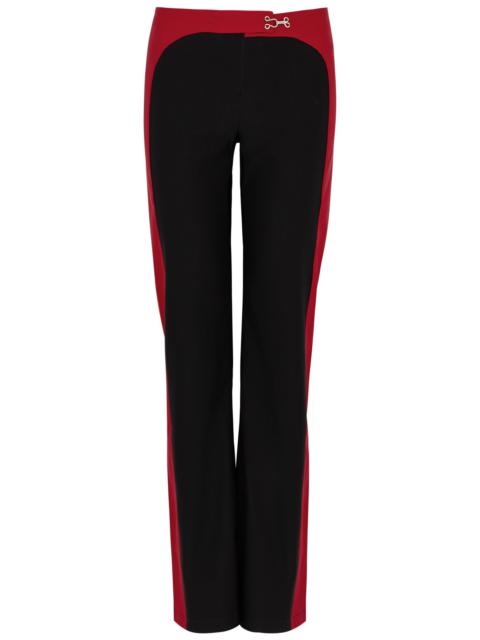 Saona panelled stretch-jersey trousers