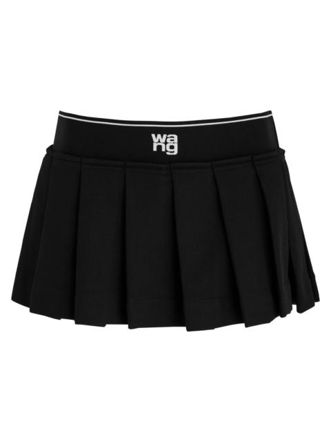 Pleated mini skirt