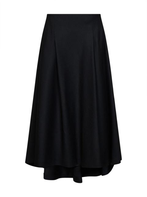 AMI Paris Ami Paris Women Black Wool A-Line Maxi Skirt