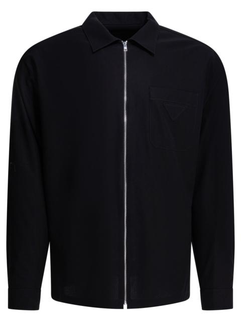 Prada Prada Men's Black Zippered Shirt