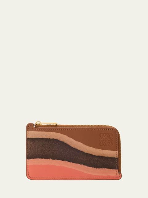 Loewe Landscape Card Holder in Calfskin Leather