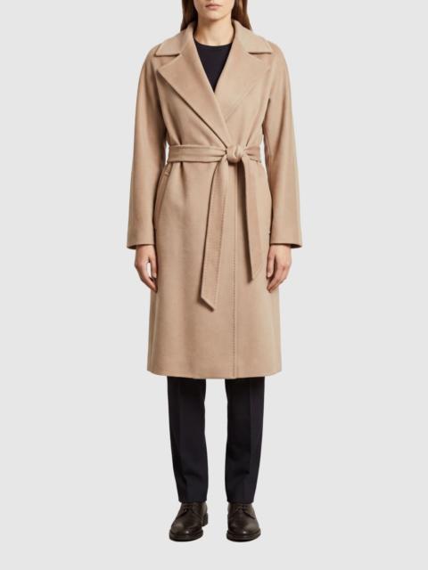 Max Mara Studio Max Mara Women Max Mara Knee-Length Pure Wool Robe Coat With Belt