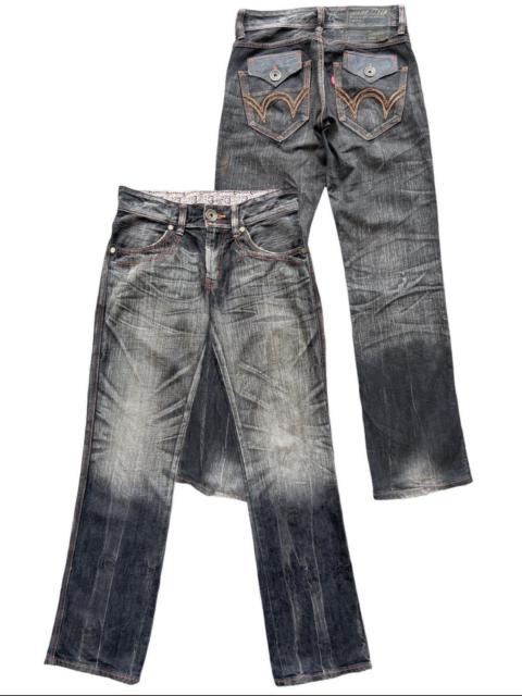 Other Designers VINTAGE Edwin Blue Trip 503 Distressed Denim Jeans 31x33