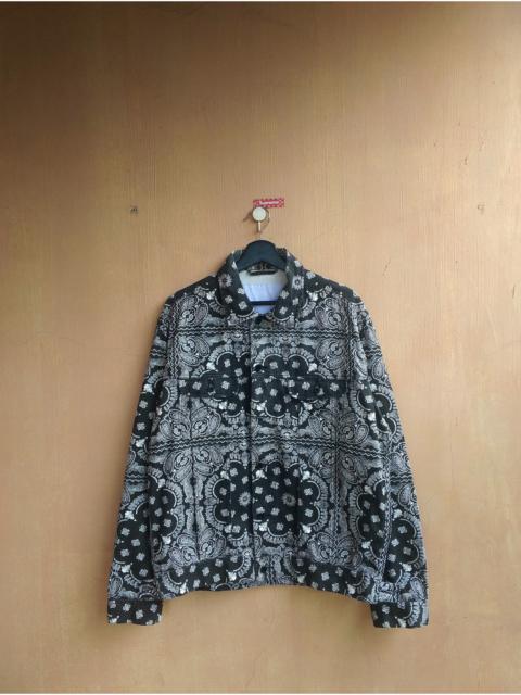 RMC Red monkey company Paisley Bandana denim jacket