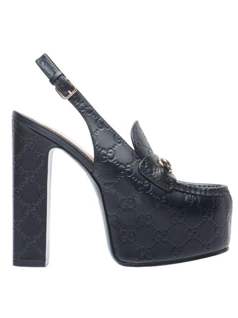 GUCCI Ottavia GG Platform Pumps 145mm