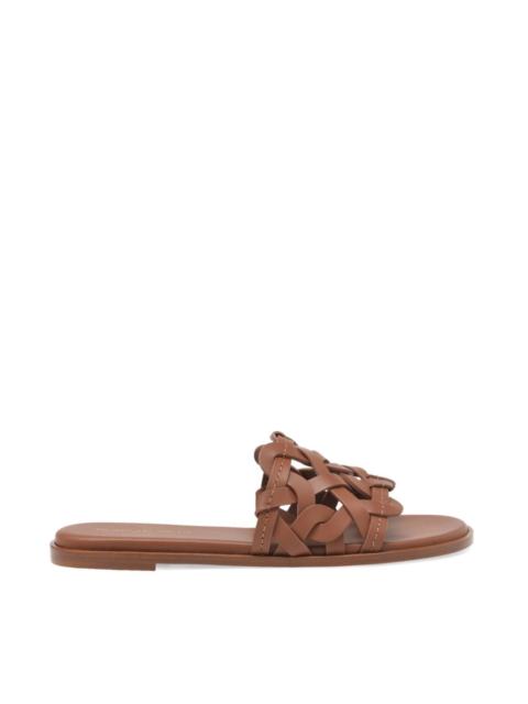 Gianvito Rossi Amalfi leather flat sandals