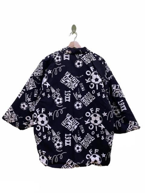 Other Designers Komono - ELLE CHANTE SOCCER PRINT JAPANESE KIMONO JACKET