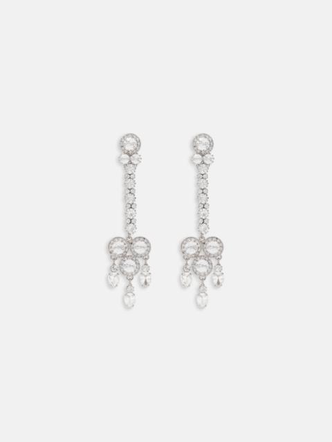 Alessandra Rich LONG EARRINGS WITH EMBELLISHMENT