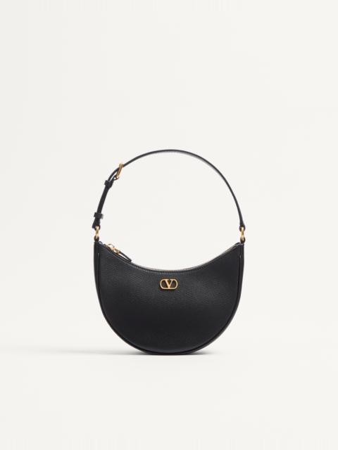 Valentino VLOGO SIGNATURE MINI HOBO BAG IN GRAINY CALFSKIN