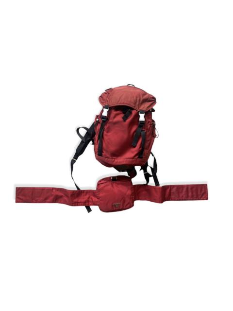 Prada VTG Prada 2-Piece Tessuto Backpack with Waist Bag