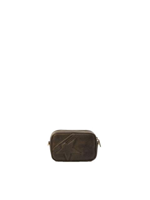 Golden Goose GOLDEN GOOSE Mini Star Dark Brown Leather Crossbody Bag New