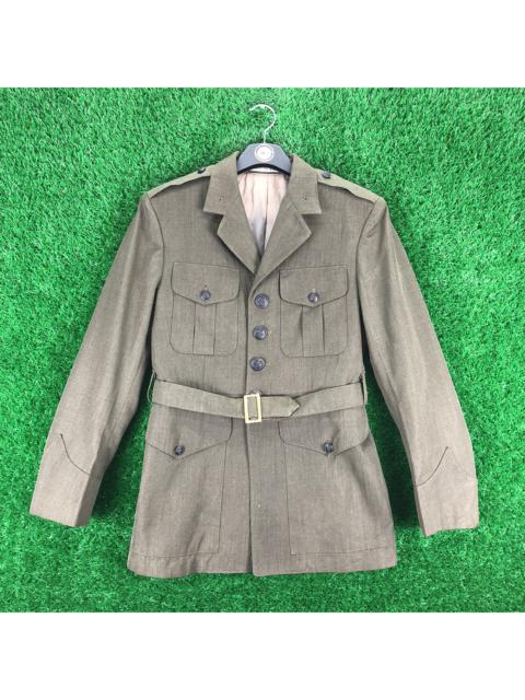 Other Designers Vintage - Vintage 90's US Navy Officer W/Belt Coat Garbadine