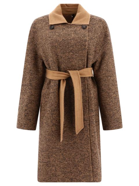 Other Designers Max Mara Atelier "evelin" Reversible Camel And Wool Coat