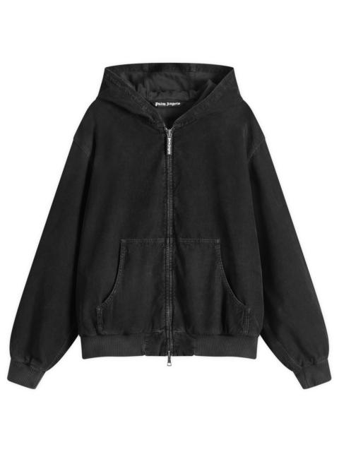 Palm Angels Palm Angels Curved Logo Corduroy Bomber Jacket