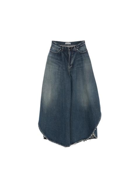 BALENCIAGA Balenciaga Blue Denim - Wide-Leg Jeans Women