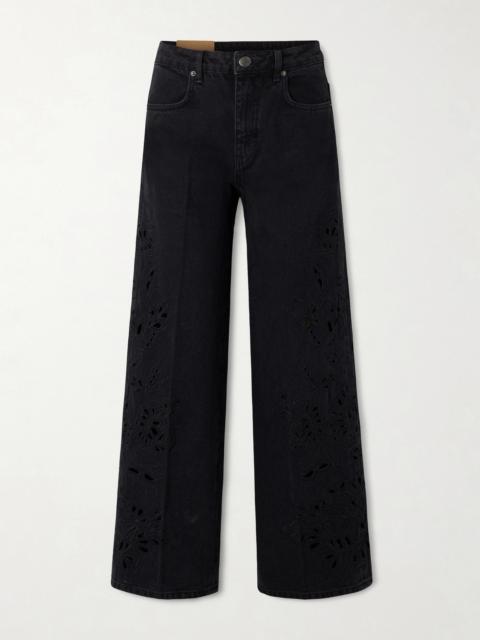 FARM RIO Richelieu High-rise Wide-leg Jeans