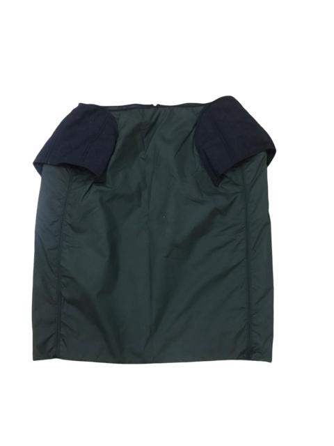 Marni green 2 pockets polyester mid length skirt italy