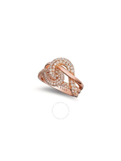 Other Designers Le Vian Ladies Strawberry and Vanilla Rings set in 14K Strawberry Gold