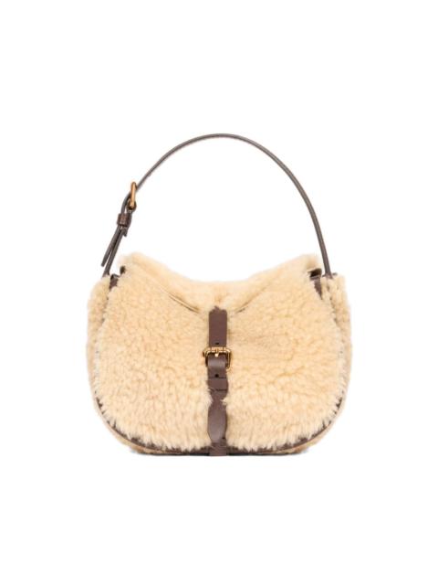 Etro shearling-embellished cross body bag