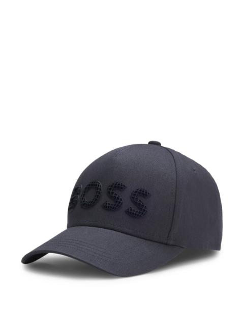 BOSS STRUCTURED-LOGO CAP IN COTTON TWILL