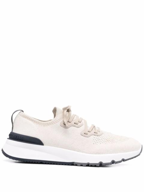 Brunello Cucinelli Perforated-detail Low-top Sneakers