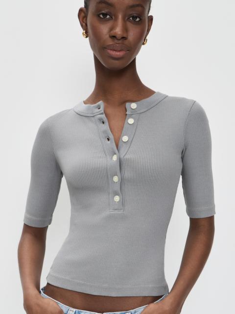 Citizens of Humanity Nali Short Sleeve Henley Tee