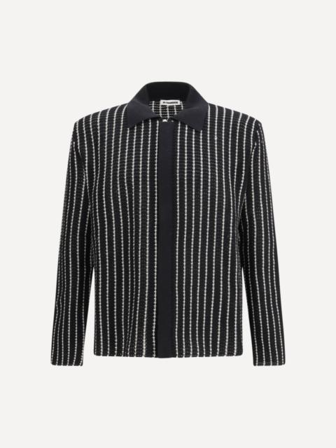 Jil Sander Embroidered crochet Cardigan