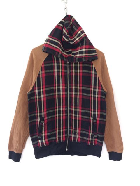 Other Designers Japanese Brand - Japanese Brand GoodFortune Checkered Plaid Tartan Hoodies
