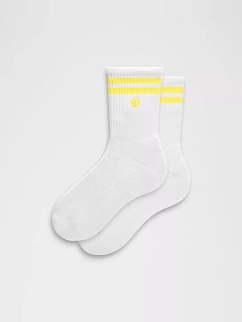 lululemon Unisex Daily Essential Quarter Socks *Stripe