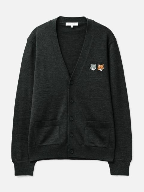 Maison Kitsuné DOUBLE FOX HEAD REGULAR CARDIGAN