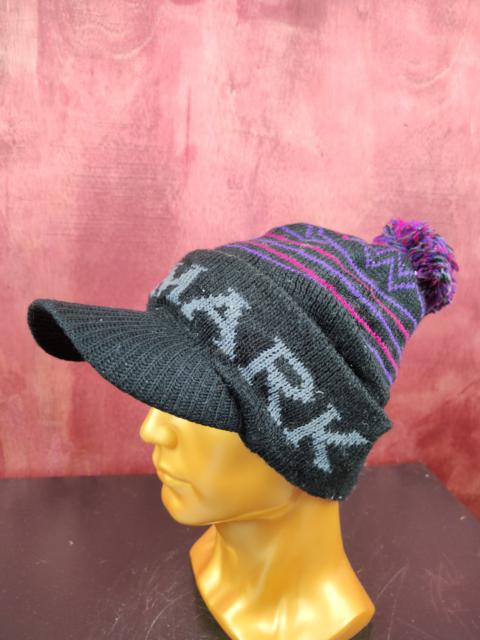 Other Designers Hats - Japanese Brand-Kiss Mark Black Visor Beanie