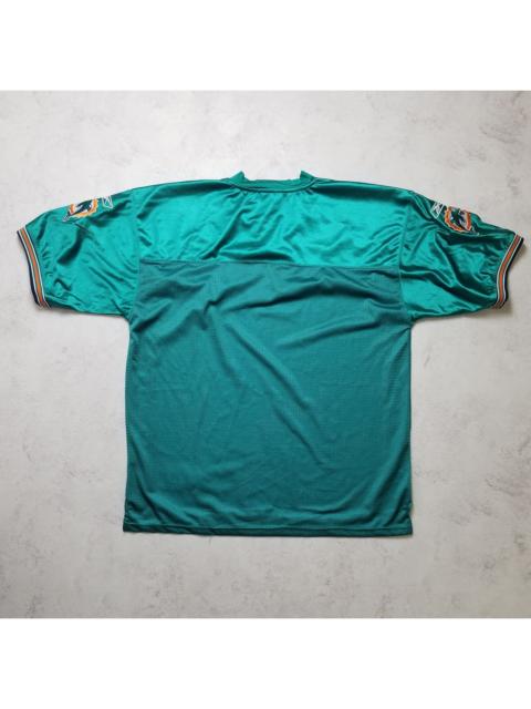 Reebok Miami Dolphins Jersey Blank Fins Teal Sewn Men's Size 56