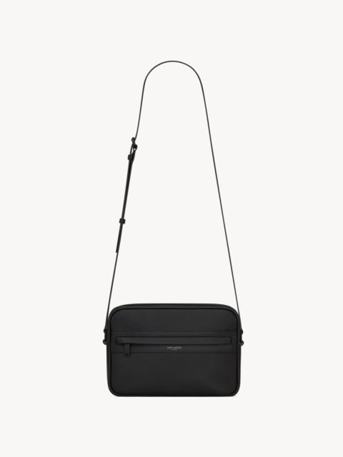 SAINT LAURENT CAMP CAMERA BAG IN GRAINED LEATHER
