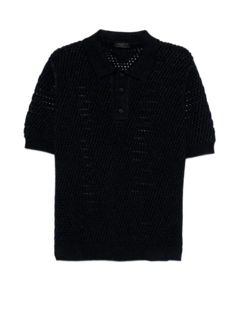 Prada Prada Men Cotton Linen Polo Neck