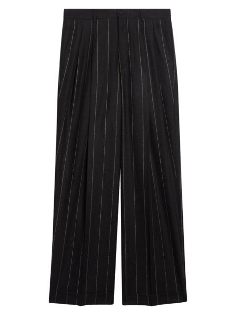 Dolce & Gabbana Dolce&Gabbana Pinstripe Alpaca Blend Pants in S8051 Rigato at Nordstrom