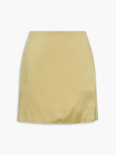 TOTEME Satin-crepe mini skirt