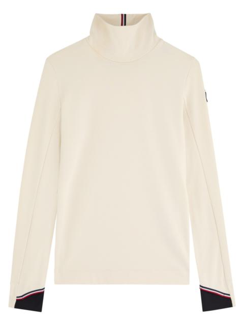 Moncler Logo-appliquéd Stretch-jersey top