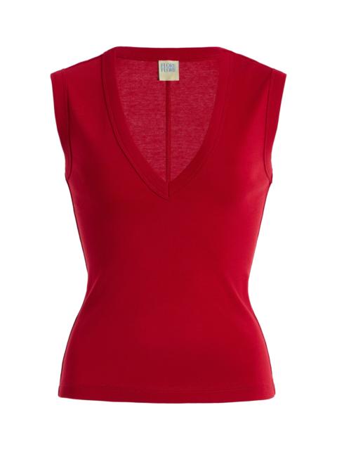 FLORE FLORE Dewi Cotton Tank Top red