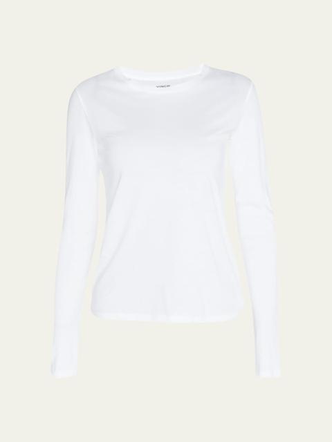 Vince Essential Long-Sleeve Crewneck Tee