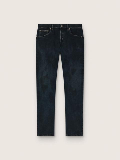 Golden Goose Men’s slim-fit jeans in dark indigo stretch denim