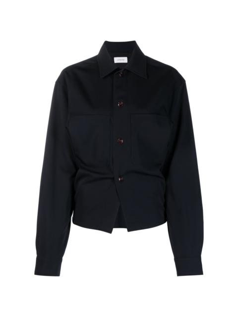 Lemaire balloon-sleeve wool shirt