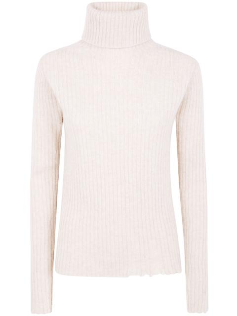 UMA WANG "Plain Ws" High Neck Rib Top